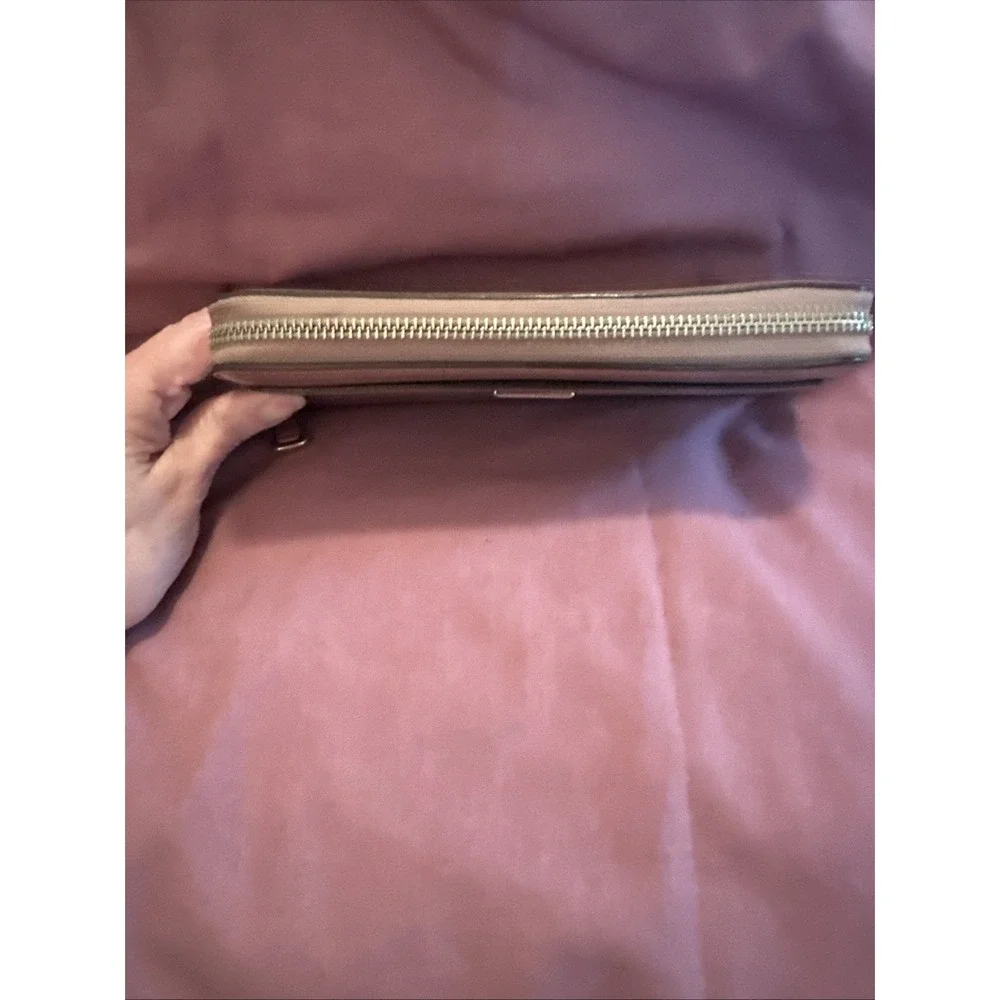 Coach Madison Zip Around Wallet Mauve Pink